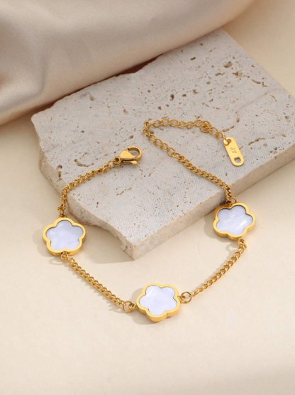 Elysian Blossom 21K Gold Bracelet Collection