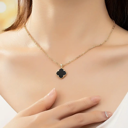 Charm Fashion Simple Acrylic Geometric Ladies 21K Gold Pendant Necklace