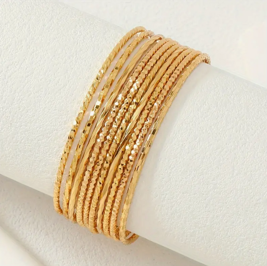 Golden Cascade 21K Gold Bangle